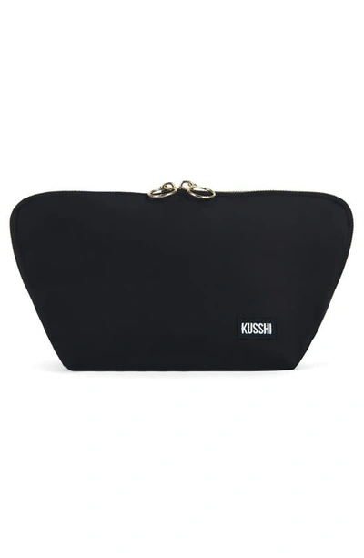 Kusshi Signature Makeup Bag In Black/ Red