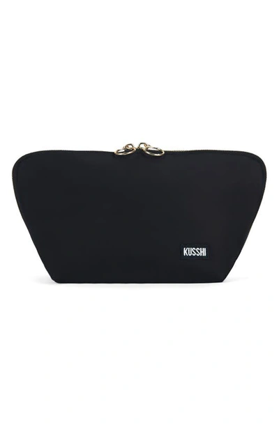 Kusshi Signature Makeup Bag In Black/ Pink