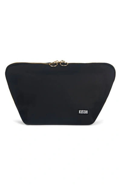 Kusshi Vacationer Makeup Bag In Black/ Red