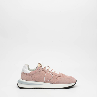 Philippe Model Tropez 2.1 Sneakers In Rose-pink Suede And Fabric