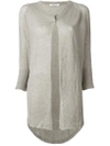 Lamberto Losani Buttoned Mid Cardigan - Neutrals In Neutrals