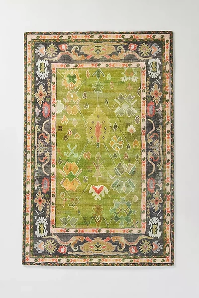 Anthropologie Tufted Norse Rug By  In Green Size 5x8 In Green