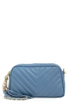 Persaman New York Alice Quilted Crossbody Bag In Blue