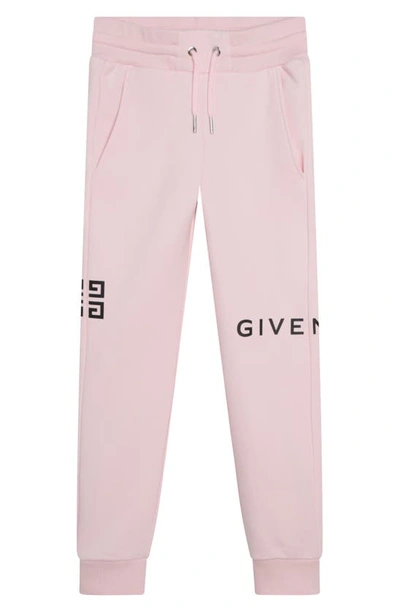 Givenchy Little Kid's & Kid's Logo Print Fleece Jogger Trousers In Marshmallow