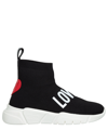 LOVE MOSCHINO HIGH-TOP trainers