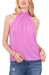 1.state Gathered Halter Neck Top In Purple
