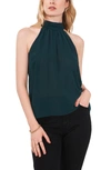 1.state Women's Sleeveless Gathered Neck Halter Top In Ponderosa Pine