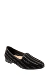 Trotters Liz Iii Flat In Black/ Black Patent