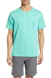 Chubbies Pocket Graphic Tee In The Lighthouse Teal