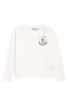 MONCLER KIDS' LOGO LONG SLEEVE GRAPHIC TEE