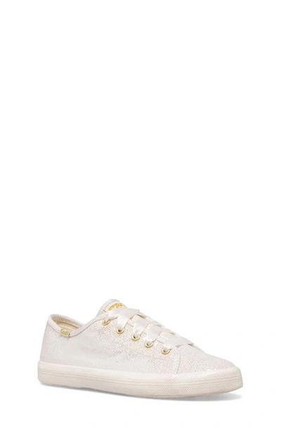 Keds Kids' Kickstart Celebrations Sneaker In Ivory Sparkle