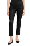Theory Urban Slim Leather Flare Pants In Black