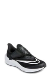 Nike Air Zoom Pegasus 39 Flyease Running Shoe In Black/dark Smoke Grey/white