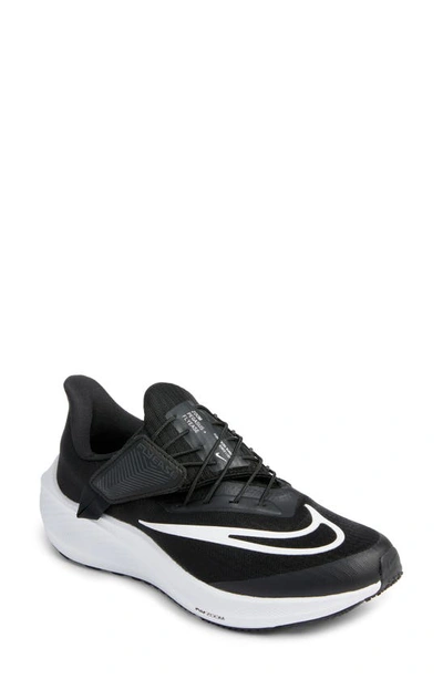 Nike Air Zoom Pegasus 39 Flyease Running Shoe In Black/dark Smoke Grey/white