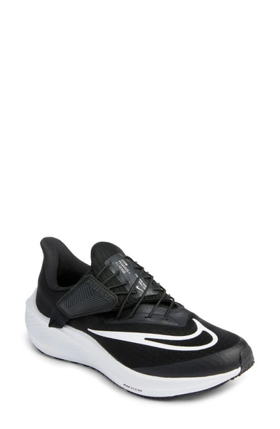 Nike Air Zoom Pegasus 39 Flyease Running Shoe In Black/ White-dk Smoke Grey