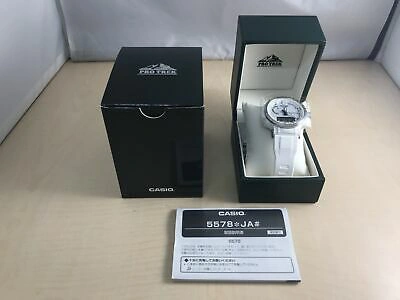 Pre-owned Pro Trek Casio Watch  Climber Line Electromagnetic Wave Solar Prw-60-7ajf Men's