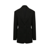 Prada Single-breasted Kid-mohair Jacket In Black