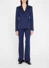 Altuzarra Indiana Double-breasted Tailored Jacket In Berry Blue