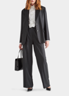 Prada Lana Wool Gabardine Cutaway Jacket In F0308 Antracite