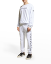 Moncler Basic Sweatpants With Embroidered Logo In White