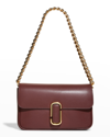 Marc Jacobs Flap Leather Shoulder Bag In Chianti