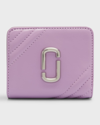 Marc Jacobs Mini Compact Lambskin Wallet In Regal Orchid