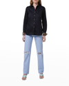 Robert Graham Priscilla Long-sleeve Button-front Shirt In White