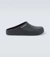 Balenciaga Pool Brand-print Rubber Sliders In Black