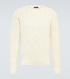 Polo Ralph Lauren Cable-knit Wool And Cashmere Sweater In Neutrals