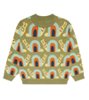 Stella Mccartney Jacquard Cotton Sweater In Multicolor