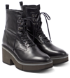 CLERGERIE AGNES LEATHER LACE-UP BOOTS