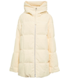 Jil Sander Quilted Hooded Puffer Jacket In Natural