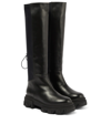 Gia Borghini X Pernille Teisbaek Tubular Combat Boot In Black