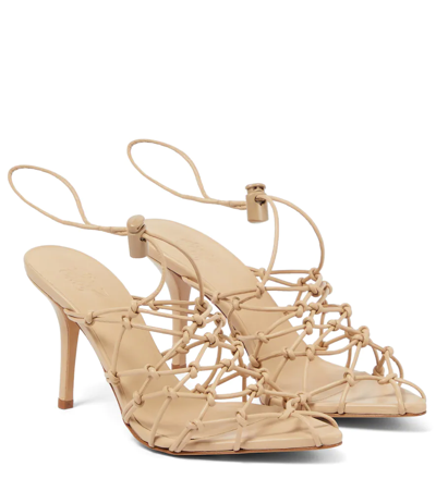 Gia Borghini Gia 11 Faux Leather Slingback Sandals In 1000 Butter Yellow