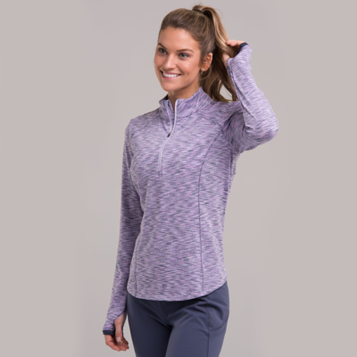 Zero Restriction Shae Zip Mock In Orchid