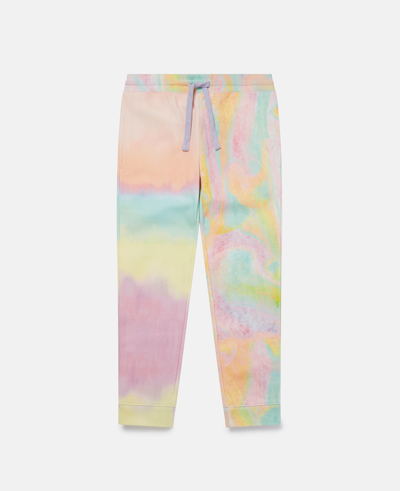 Stella Mccartney Tie Dye Fleece Joggers In Multi