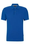HUGO BOSS REGULAR-FIT POLO SHIRT IN COTTON WITH EMBROIDERED LOGO