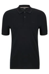 Hugo Boss Pallas Regular-fit Polo Shirt In Cotton With Embroidered Logo In Dark Blue