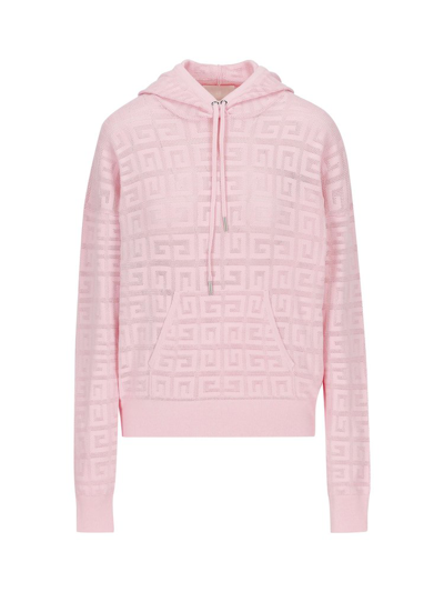 Givenchy 4g Jacquard Hoodie In Light Pink