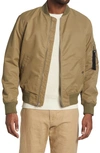 Rag & Bone Icons Manston Recycled Nylon Bomber Jacket In Army Green