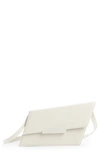 Acne Studios Micro Distortion Leather Shoulder Bag In White