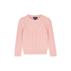 Polo Ralph Lauren Kids Pink Cable-knit Cotton Jumper In Pink