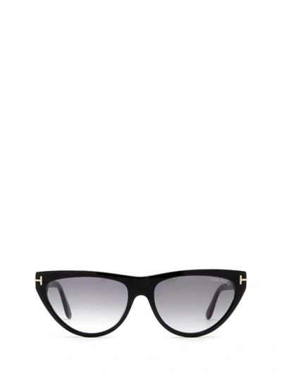 Tom Ford Eyewear Cat Eye Frame Sunglasses In Black