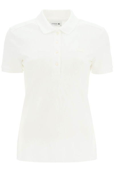 Lacoste Cotton Pique Polo In White