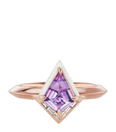 Emily P. Wheeler Rose Gold, Diamond And Rose De France Twinkle Ring