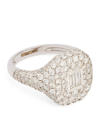 SHAY SHAY WHITE GOLD AND DIAMOND PINKY RING