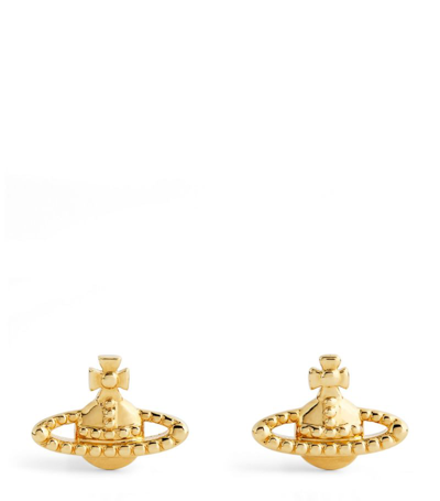 Vivienne Westwood Farah Stud Earrings In Gold