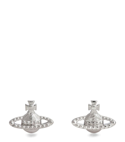 Vivienne Westwood Farah Stud Earrings In Silver