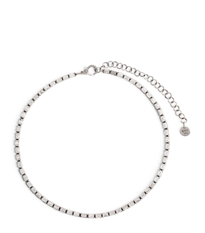 Shay White Gold And Diamond Tennis Necklace
