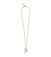 BURBERRY GOLD-PLATED PEARL NECKLACE